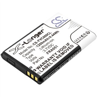 Ersatzakku für FRITZ!Fon C6 / C6 DECT / X6 - 3,7 Volt 1200mAh / 4,44Wh Li-Ion