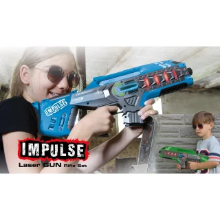 JAMARA - Impulse Laser Gun Rifle Set blau/grün