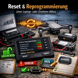 Resetten & Reprogrammieren eines Laptop- oder Drohnen-Akkus