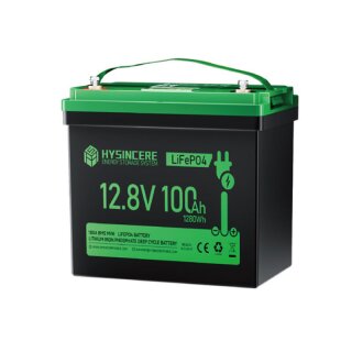 Axcom LFP12-100HL (IP65) - LiFePO4 Akku 12,8 Volt 100Ah mit LCD & M8 Anschluss