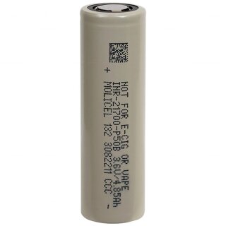 Molicel - INR21700-P50B - 3,6 Volt 5000mAh Li-Ion - 50A