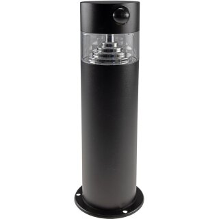LED Solar Wegeleuchte SWL-AS30 mit PIR Bewegungsmelder | 3000K Warmweiß | IP44 | 30 cm | Anthrazit