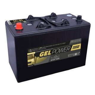 intAct GEL Versorgerbatterie | 12V 90Ah | Wohnmobilbatterie, Bootsbatterie & Solarbatterie
