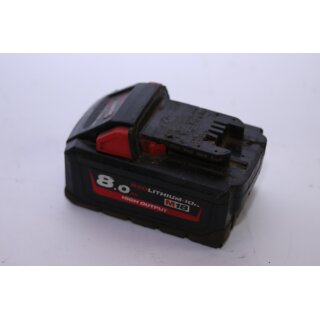 Akkureparatur durch Zellentausch - Milwaukee M18 HB8 4932 4710 70 18 Volt Li-Ion Akku