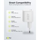 Goobay 45W USB-C PD GaN Schnellladegerät Nano Weiß | USB-C Power Delivery Netzteil