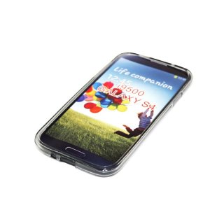 Silicon Case (Flex) Samsung I9505 Galaxy S4 transparent / black