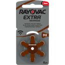 Rayovac - EXTRA Advanced - 312 - 1,4 Volt 180mAh Zinc Air...
