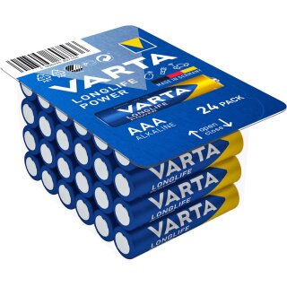 Varta - Longlife Power - LR03 / AAA (Micro) - 1,5 Volt AlMn - 24er Box