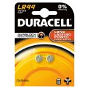 Duracell - LR44 / A76 / V13GA - 1,5 Volt 105mAh Alkali - 2er Blister