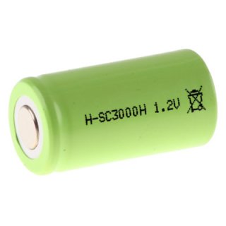 Mexcel - H-SC3000H - Sub C -  1,2 Volt 3000mAh Ni-MH - Hochtemperatur