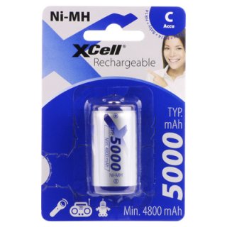 XCell - X5000C - Baby C - 1,2 V - 5000mAh Ni-HM - 1er Blister