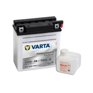 Varta - Powersports Freshpack - 12N5-3B / YB5L-B - 12 Volt 5000mAh Pb