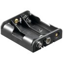 goobay - 3x AA (Mignon) Batteriehalter - Druckknopf