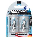 Ansmann - Mono D - 1,2 Volt 10000mAh Ni-MH - 2er Blister