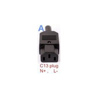 C13 Plug [N+ / L-]